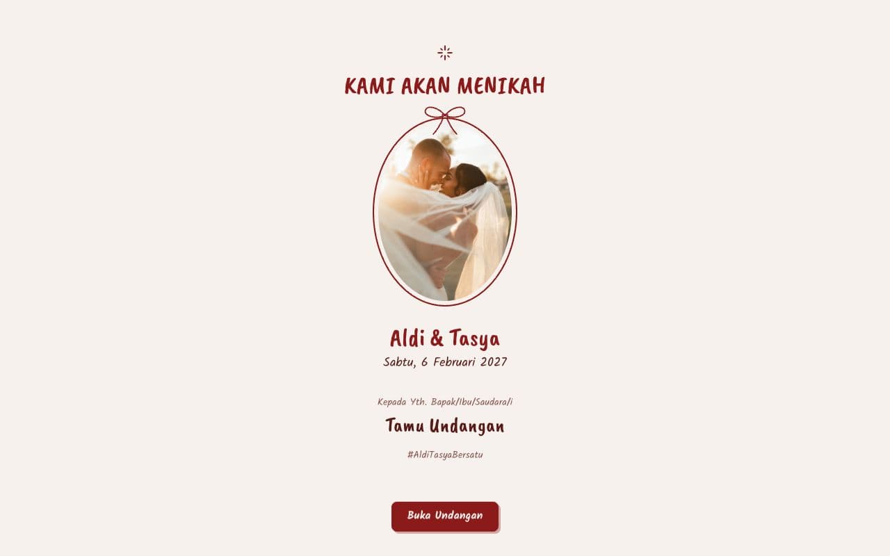 Pratinjau template Undangan Pernikahan